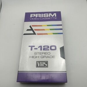 NEW Blank Prism T-120 VHS Tape 6 Hour‎ Stereo High Grade SEALED